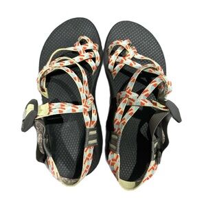 Chaco Women's Sandals - Black and Orange Pattern